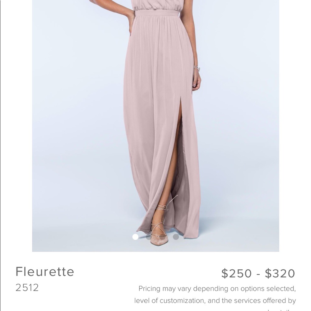 Watters fleurette bridesmaids dress